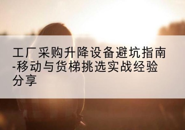 旬阳移动式升降机怎么选-工厂采购升降设备避坑指南-移动与货梯挑选实战经验分享